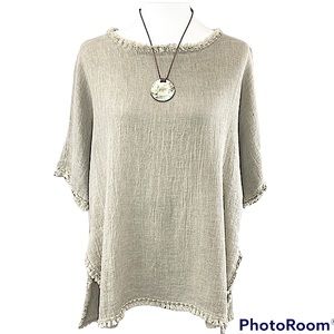 Marisima Italian Washable Linen Top